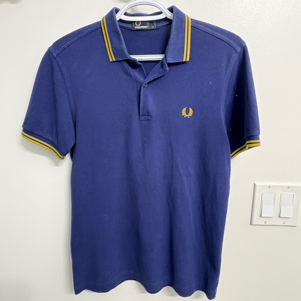 Fred Perry Men's Blue Polo Shirt - Size S